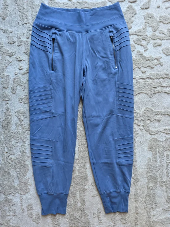 BUNDLE ATHLETA SM Henley Blk Long Sleeve With SM VENICE MOTO baby Blue Jogger - Picture 12 of 12